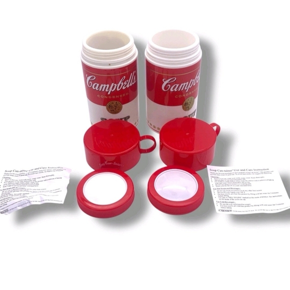 NEW Campbells Soup Vintage Soup Insulated Container Mmm GOOD! RED WHITE - Picture 6 of 9